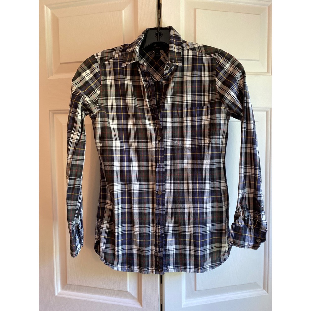 J. Crew 00 plaid button-down. Great for Fall/Winter Layering!